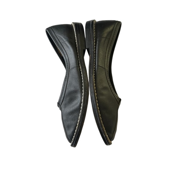 COMME DES GARCONS Homme Plus Leather Stitched Flats - Picture 7 of 13